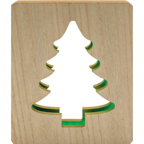 Lianos Ξύλινο Διακοσμητικό Δεντράκι Με Led Θερμό Φωτισμό Με Usb Μετασχηματιστή,19 x 19(Η) x 3cm (80352)