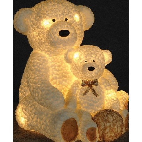 Lianos Φωτιζόμενη Ακρυλική Αρκούδα Με Θερμό Φωτισμό ,26 x 28 x 30 (H)cm (154801)