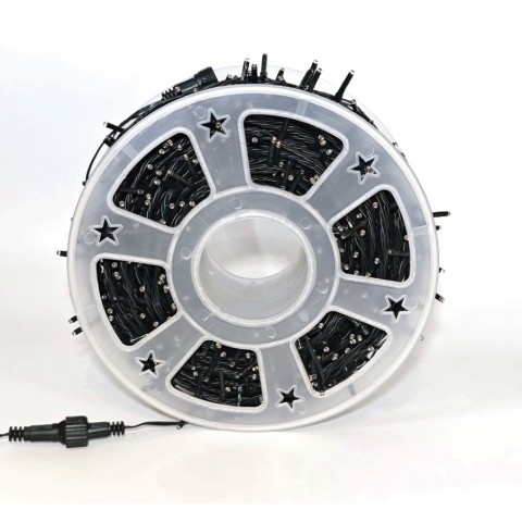 Lianos 500 Led Λαμπάκια Πολύχρωμα,Με Επέκταση,Πρόγραμμα Και Μετασχηματιστή IP44 ,Πράσινο Καλώδιο,25 Μέτρα (80428)