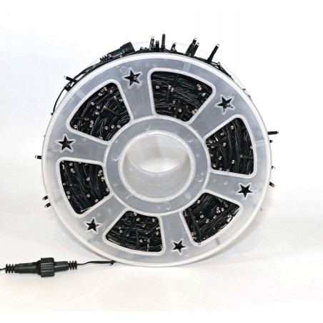 Lianos 500 Led Λαμπάκια Πολύχρωμα,Με Επέκταση,Πρόγραμμα Και Μετασχηματιστή IP44 ,Πράσινο Καλώδιο,25 Μέτρα (80428)