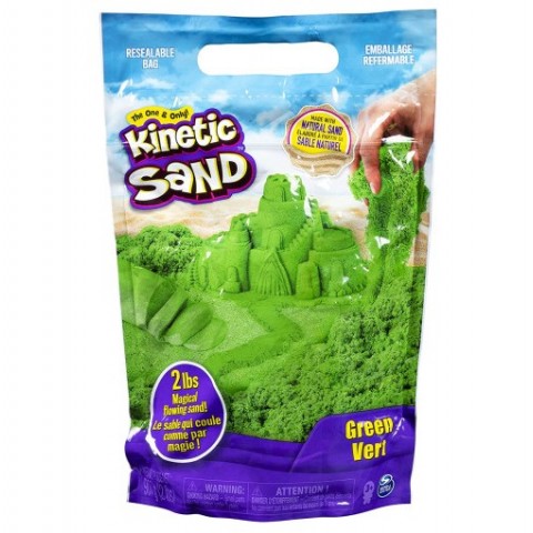 Spin Master Kinetic Sand, 0,9 Kg Για Ανάμειξη, Καλούπωμα Και Δημιουργία - Πράσινο Χρώμα (20107735)