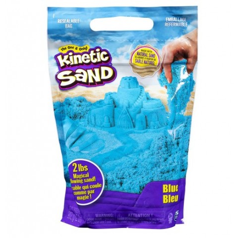 Spin Master Kinetic Sand, 0,9 Kg Για Ανάμειξη, Καλούπωμα Και Δημιουργία - Μπλε Χρώμα (20107736)