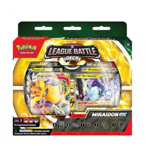 Pokemon TCG: Miraidon Ex League Battle Pokémon Deck (POK852732) (290-85273)