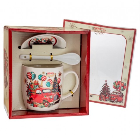 Iliadis ΚΕΡΑΜΙΚΗ ΚΟΥΠΑ ΜΕ ΣΤΟΛΙΣΜΕΝΟ ΑΥΤΟΚΙΝΗΤΟ, ΚΟΥΤΑΛΑΚΙ & ΠΙΑΤΑΚΙ ΣΕ ΚΟΥΤΙ ΔΩΡΟΥ (91822)