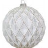 Lianos Ασημί Γυάλινη Χριστουγεννιάτικη Μπάλα 10cm (176535)