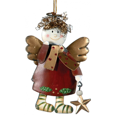 Lianos Κρεμαστό Μεταλλικό Χριστουγεννιάτικο Στολίδι 10cm (143911)