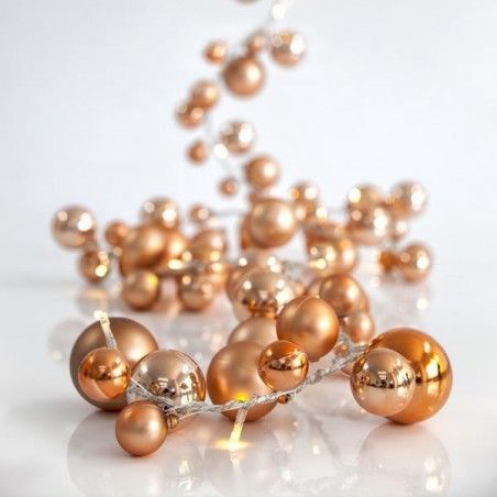 ΔΙΑΚΟΣΜΗΤΙΚΗ LED ΓΙΡΛΑΝΤΑ, ΜΕ ΣΑΜΠΑΝΙ ΧΡΙΣΤΟΥΓΕΝΝΙΑΤΙΚΕΣ ΜΠΑΛΕΣ, 230CM 600-11284