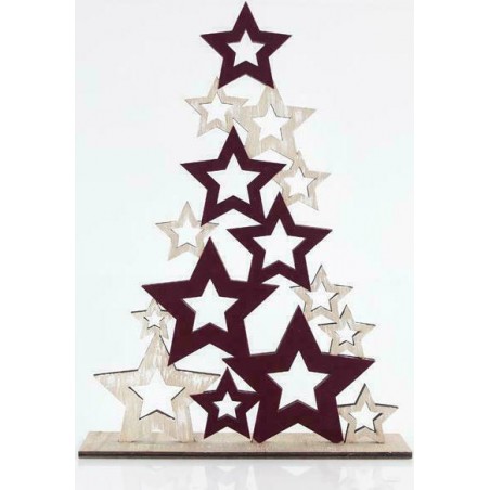 ΔΕΝΤΡΟ ΑΠΟ ΑΣΤΕΡΙΑ, ΞΥΛΙΝΟ, 29x6x40cm 600-43928