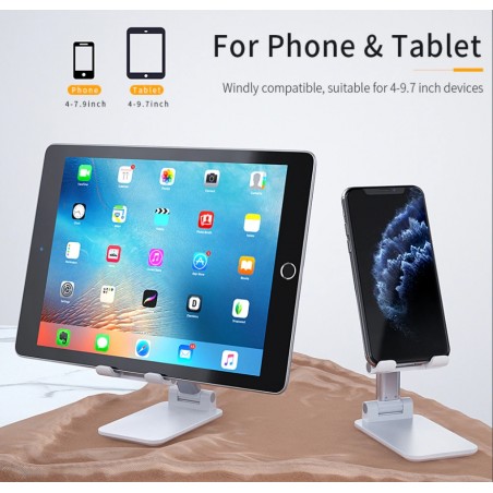 MOBILE PHONE HOLDER ΒΑΣΗ ΣΤΗΡΙΞΗΣ ΚΙΝΗΤΟΥ ΚΑΙ TABLET ΜΑΥΡΗ ΓΡΑΦΕΙΟΥ