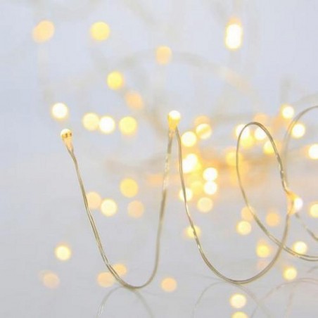 ΣΕΙΡΑ 100 MINI LED, ΠΡΟΓΡΑΜΜΑ, ΑΣΗΜΙ ΧΑΛΚΟΣ, ΘΕΡΜΟ ΛΕΥΚΟ, EUROLAMP,600-11706