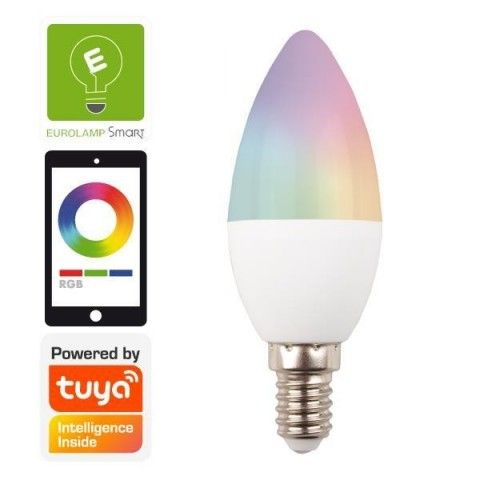 ΛΑΜΠΑ LED SMART WIFI ΚΕΡΙ 6W Ε14 RGBW 220-240V 147-77902