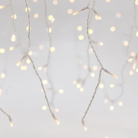 EUROLAMP ΚΟΥΡΤΙΝΑ, 620-22371 360 LED 3mm, 200Χ200cm, ΔΙΑΦΑΝΟ ΚΑΛΩΔΙΟ, ΘΕΡΜΟ ΛΕΥΚΟ LED, ΙΡ44