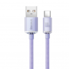 BASEUS CRYSTAL SHINE SERIES CABLE USB to Type-C 100W 1.2m Lilac ( CAJY000405 )