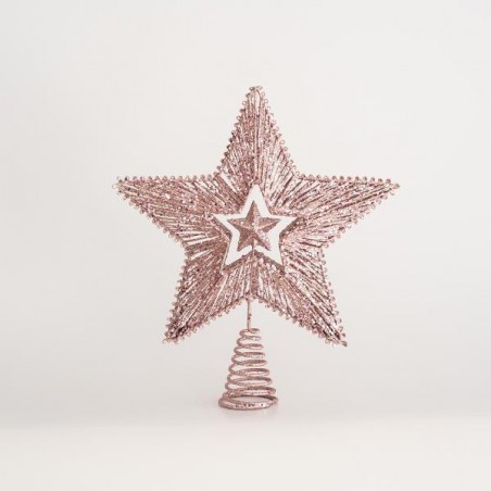 EUROLAMP ΚΟΡΥΦΗ ΔΕΝΤΡΟΥ, ΑΣΤΕΡΙ, ΡΟΖ, ΜΕ ΑΣΤΕΡΑΚΙ ΣΤΟ ΕΣΩΤΕΡΙΚΟ ΤΗΣ, 25x30cm 600-45023