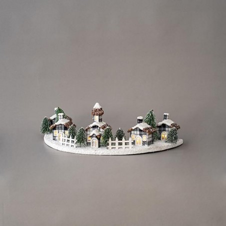 EUROLAMP ΗΜΙΚΥΚΛΙΟ ΦΩΤΙΖΟΜΕΝΟ ΔΙΑΚΟΣΜΗΤΙΚΟ, 11 LED, ΜΕ ΣΠΙΤΑΚΙΑ, 61x31x21cm 600-45004