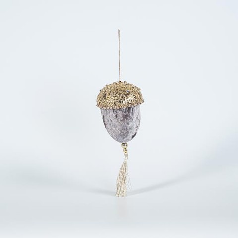 EUROLAMP ΒΕΛΟΥΔΙΝΟ ΚΟΥΚΟΥΝΑΡΙ, ΓΚΡΙ, ΜΕ GLITTER, 8x20cm 600-44720