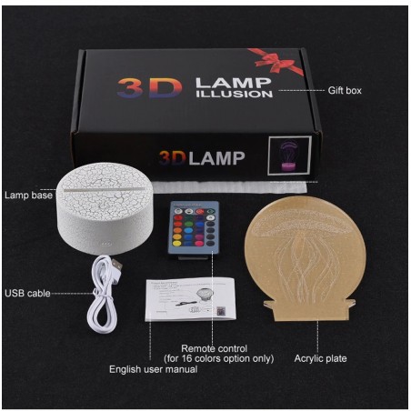 ΤΡΙΣΔΙΑΣΤΑΤΟ 3D ΕΠΙΤΡΑΠΕΖΙΟ ΦΩΤΙΣΤΙΚΟ ΚΑΡΔΙΑ LOVE RGB ΜΕ ΤΗΛΕΧΕΙΡΙΣΤΗΡΙΟ OEM