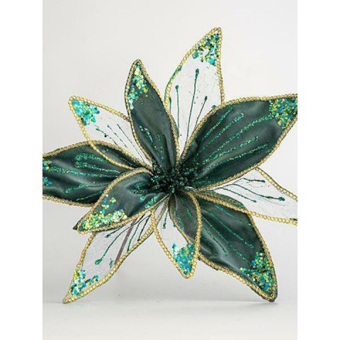 ΒΕΛΟΥΔΙΝΟ ΛΟΥΛΟΥΔΙ, ΤΙΡΚΟΥΑΖ ΚΑΙ ΔΙΑΦΑΝΟ, 40cm 600-44753