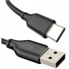 CABLETIME ΚΑΛΩΔΙΟ USB 2.0 ΣΕ USB Type-C C160, 3A, 2m, ΜΑΥΡΟ