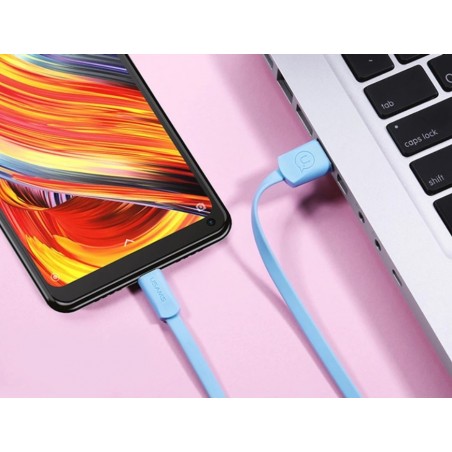 USAMS ΚΑΛΩΔΙΟ USB ΣΕ LIGHTNING US-SJ199, 1.2m, ΜΠΛΕ