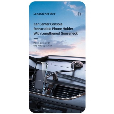 USAMS ΒΑΣΗ SMARTPHONE ΑΥΤΟΚΙΝΗΤΟΥ US-ZJ065 ΓΙΑ ΤΑΜΠΛΟ/ ΠΑΡΜΠΡΙΖ ΜΑΥΡΗ