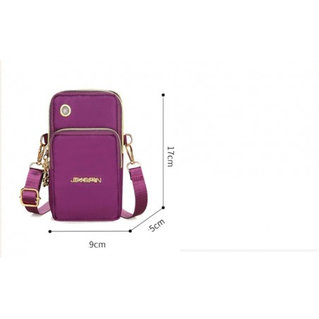 ΤΣΑΝΤΑΚΙ ΚΙΝΗΤΟΥ JINGPIN ME 3 ΘΗΚΕΣ ΜΑΥΡΟ OEM