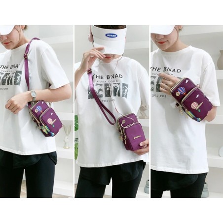 ΤΣΑΝΤΑΚΙ ΚΙΝΗΤΟΥ JINGPIN ME 3 ΘΗΚΕΣ ΜΠΛΕ OEM