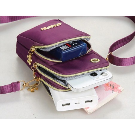 ΤΣΑΝΤΑΚΙ ΚΙΝΗΤΟΥ JINGPIN ME 3 ΘΗΚΕΣ ΜΠΛΕ OEM