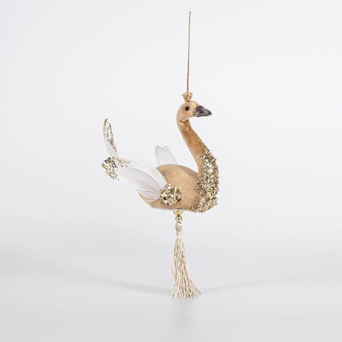 EUROLAMP ΒΕΛΟΥΔΙΝΟΣ ΚΡΕΜΑΣΤΟΣ ΚΥΚΝΟΣ, ΜΟΚΑ, 13X22CM 600-44722