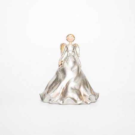 ΔΙΑΚΟΣΜΗΤΙΚΟ ΠΟΛΥΡΕΖΙΝ, ΑΓΓΕΛΟΣ, ΑΠΑΛΟ ΧΡΥΣΟ, 18X18X20,5CM 600-45840