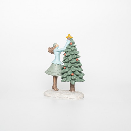 ΔΙΑΚΟΣΜΗΤΙΚΟ ΠΟΛΥΡΕΖΙΝ, ΓΥΝΑΙΚΑ ΜΕ ΔΕΝΤΡΟ, 10X6,5X15CM 600-45832