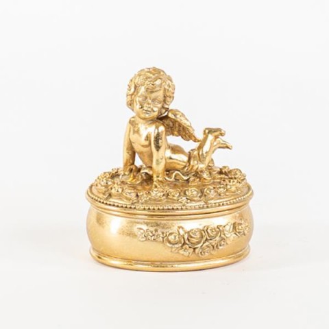 EUROLAMP ΚΟΣΜΗΜΑΤΟΘΗΚΗ, ΜΕ ΑΓΓΕΛΑΚΙ, ΧΡΥΣΟ, 11,3X12,5CM 600-44951