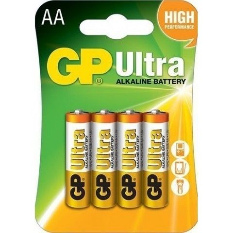 ΑΛΚΑΛΙΚΗ ΜΠΑΤΑΡΙΑ GP ULTRA AA (4 TEM)