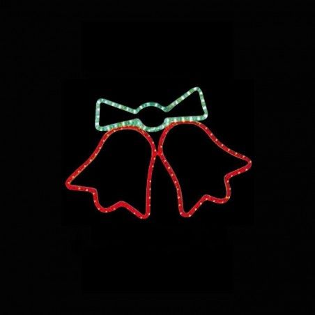 EUROLAMP ΚΑΜΠΑΝΑ ΔΙΠΛΗ ΚΟΚΚΙΝΗ - ΚΟΚΚΙΝΗ IP44 ΜΕ ΠΡΟΓΡΑΜΜΑ 600-20105