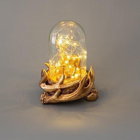 EUROLAMP ΦΩΤΙΖΟΜΕΝΟ LED ΔΙΑΚΟΣΜΗΤΙΚΟ,20 LED, ΜΕ ΤΑΡΑΝΔΟ ΣΤΟ ΕΣΩΤΕΡΙΚΟ ΤΟΥ, ΜΠΑΤΑΡΙΑΣ, 14,5X18,8CM 600-44952